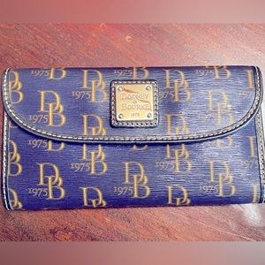 Dooney and Burke full wallet in a beautiful cobalt blue color